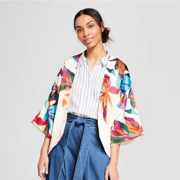 a new day Jackets & Blazers - Floral Print Kimono